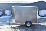 5' x 8' Rhino Single Axle Enclosed Cargo Trailer w/ Barn Door & Side Door