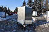 5' x 8' Rhino Single Axle Enclosed Cargo Trailer w/ Barn Door & Side Door