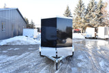 5' x 8' Rhino Single Axle Enclosed Cargo Trailer w/ Barn Door & Side Door