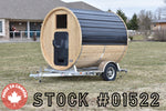 86" x 8' Single Axle Aluminum Cedar Wood Fired Sauna Trailer Aluminum Rims Speedway Trailers Guelph Cambridge Kitchener Ontario Canada