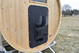 86" x 8' Single Axle Aluminum Cedar Wood Fired Sauna Trailer Aluminum Rims Speedway Trailers Guelph Cambridge Kitchener Ontario Canada