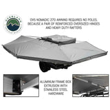 OVS HD Nomadic 270 Degree Awning - Dark Gray Awning with Black Cover (Driver Side)