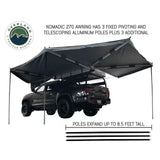 OVS HD Nomadic 270 Degree Awning - Dark Gray Awning with Black Cover (Driver Side)