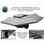 OVS HD Nomadic 270 Degree Awning - Dark Gray Awning With Black Cover (Passenger Side)