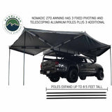 OVS HD Nomadic 270 Degree Awning - Dark Gray Awning With Black Cover (Passenger Side)