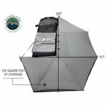 OVS HD Nomadic 270 Degree Awning - Dark Gray Awning With Black Cover (Passenger Side)