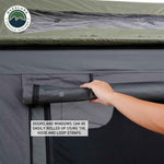 OVS N2S Nomadic 2 Standard Roof Top Tent Gray Body Green Rainfly