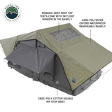 OVS N2S Nomadic 2 Standard Roof Top Tent Gray Body Green Rainfly