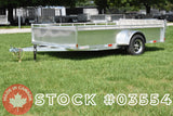 7' x 12' Enbeck Single Axle Aluminum Utility Trailer w/ Aluminum Rims & Bi-Fold Gate (2026)