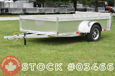 6' x 10' Enbeck Single Axle Aluminum Utility Trailer w/ Aluminum Rims & Bi-Fold Gate (2026)