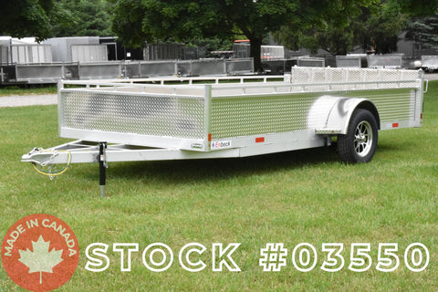 7' x 14' Enbeck Single Axle Aluminum Utility Trailer w/ Aluminum Rims & Bi-Fold Gate (2026)