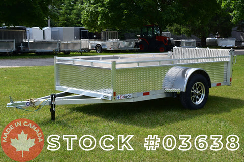 5' x 10' Enbeck Single Axle Aluminum Utility Trailer w/ Aluminum Rims & Bi-Fold Gates (2026)