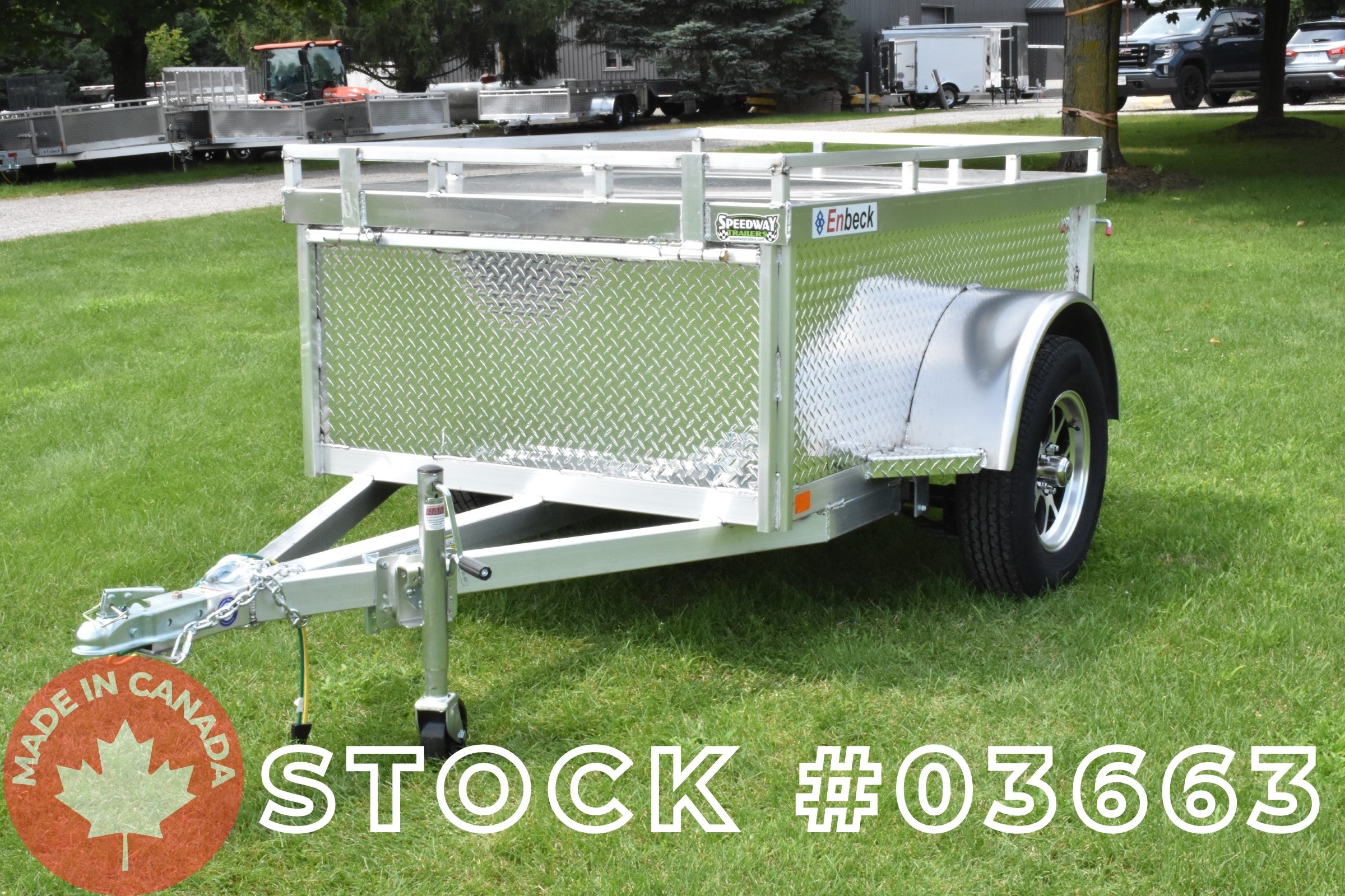4' x 6' Enbeck Single Axle Aluminum 