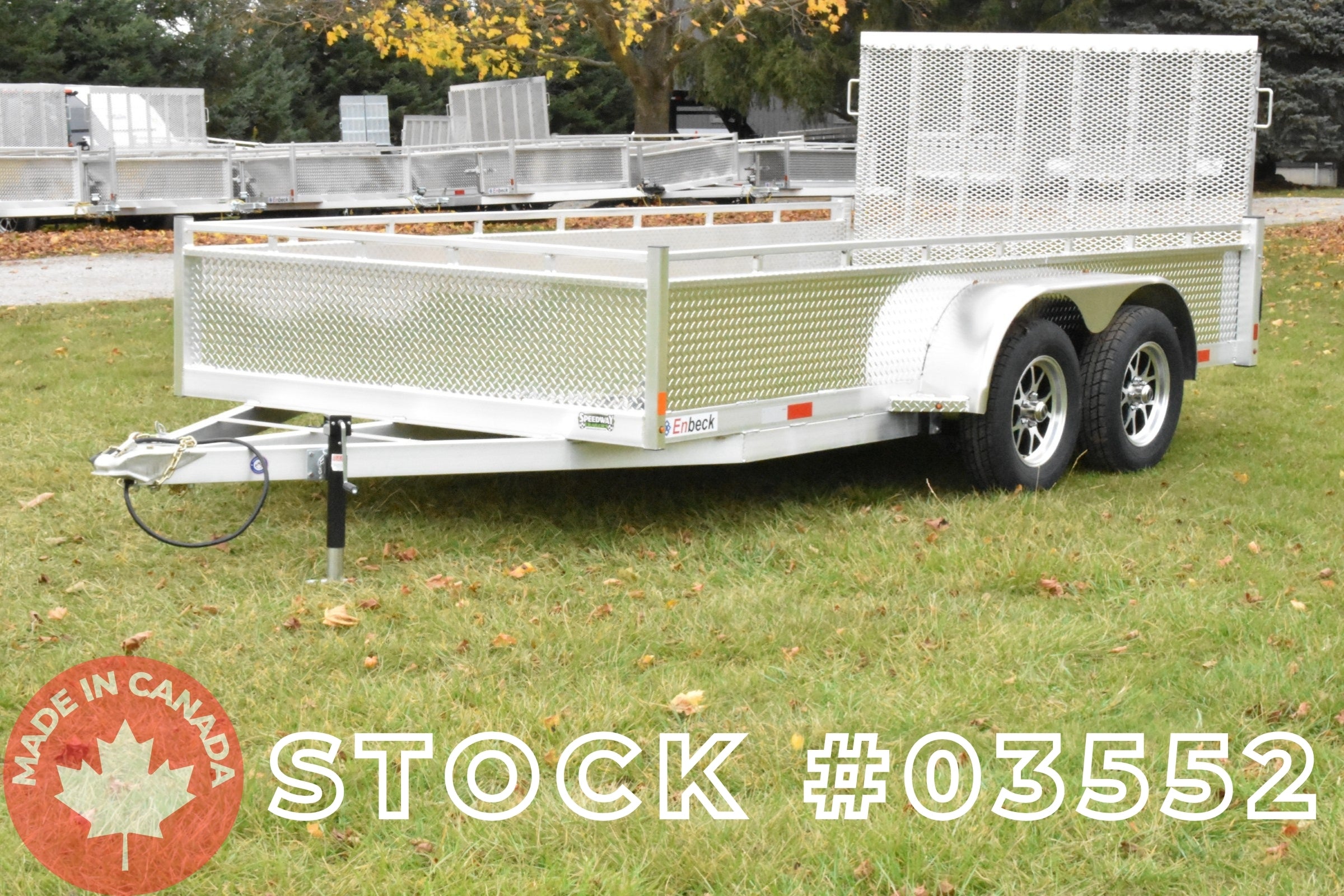 7' x 14' Enbeck Tandem Axle Aluminum Utility Trailer w/ Aluminum Rims (2026)