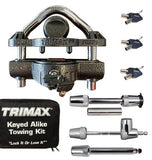 Trimax TCP50 Trailer Lock Combo Pack (Keyed Alike)