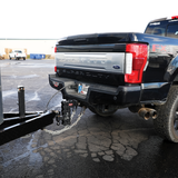 GEN-Y Phantom-X Hitch Solid Shank Adjustable Tow Hitch with Dual-Ball for 2.5" Receiver - 10" Drop - 16,000 LB Towing Capacity - 1,600 LB Tongue Weight
