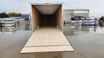 8.5' x 28' Enbeck Tandem Axle Aluminum Enclosed Car Hauler w/ 5200lb Axles & Beavertail (2026)