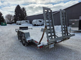 USED 7X16 MISKA GALVANIZED EQUIPMENT TRAILER (2019)