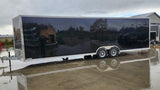 8.5' x 28' Enbeck Tandem Axle Aluminum Enclosed Car Hauler w/ 5200lb Axles & Beavertail (2026)