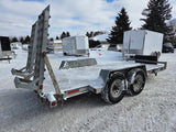 USED 7X16 MISKA GALVANIZED EQUIPMENT TRAILER (2019)
