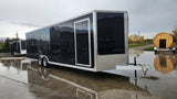 8.5' x 28' Enbeck Tandem Axle Aluminum Enclosed Car Hauler w/ 5200lb Axles & Beavertail (2026)