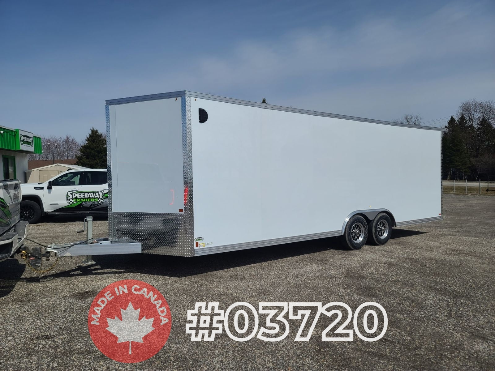 8.5' x 24' Enbeck Tandem Axle Aluminum Enclosed Car Hauler w/ 5200lb Axles & Beavertail (2026)