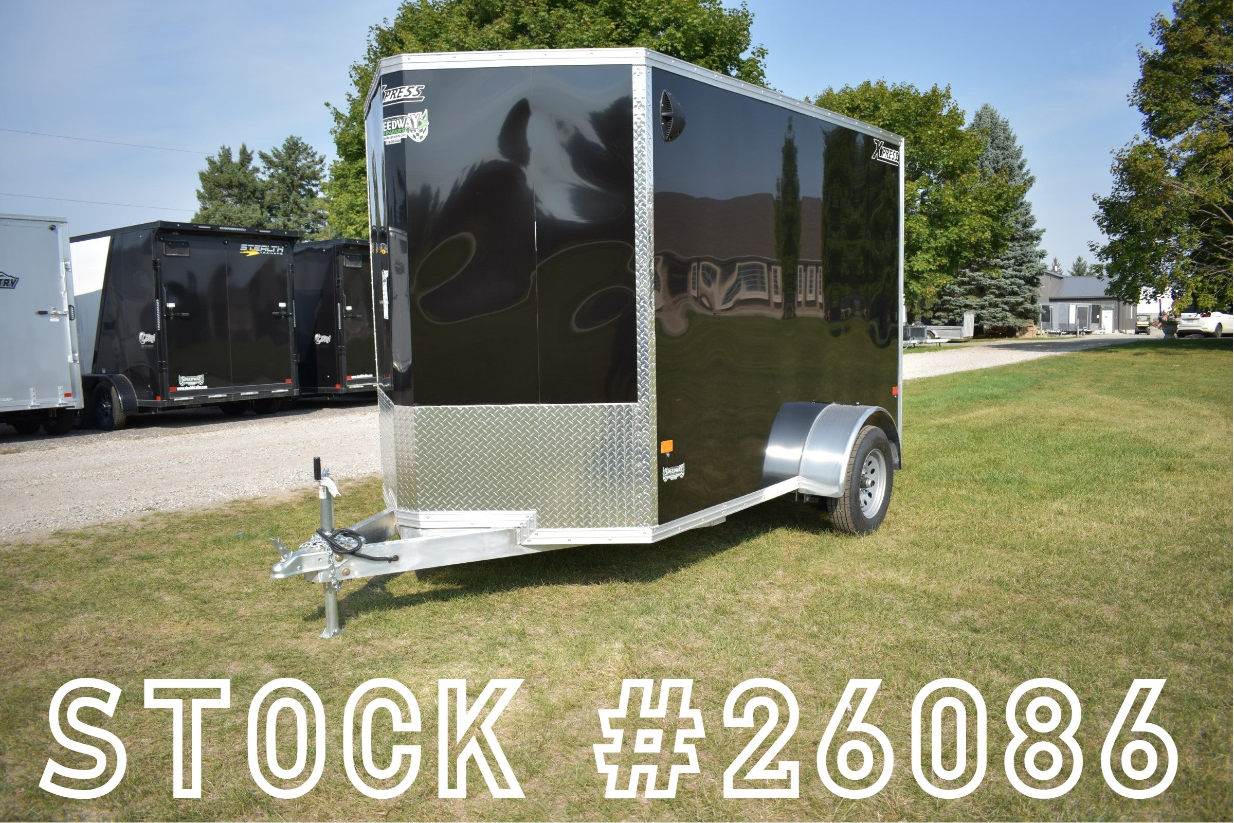 6' x 10' Alcom Express Single Axle Enclosed Cargo Trailer Speedway Trailers Guelph Cambridge Kitchener Ontario Canada