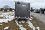 7' x 22' Alcom Xpress Enclosed Aluminum Drive-Through Snowmobile Trailer Speedway Trailers Guelph Cambridge Kitchener Ontario Canada