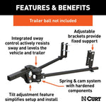 Curt TRUTRACK 4 Point Weight Distribution Hitch w/ 4X Sway Control - 5-8K / 2" Shank - Speedway Trailers Guelph Cambridge Kitchener Ontario Canada