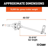Curt TRUTRACK 4 Point Weight Distribution Hitch w/ 4X Sway Control - 8-10K / 2" Shank - Speedway Trailers Guelph Cambridge Kitchener Ontario Canada