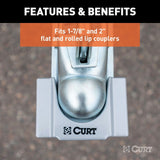 Curt Hitch & Coupler Lock Set - 2" Receiver / 1/2" to 2 1/2" Latch - Speedway Trailers Guelph Cambridge Kitchener Ontario Canada