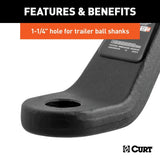 Curt Commercial Duty Forged Ball Mount - 20K / 4" Drop / 2 1/2" Shank - Speedway Trailers Guelph Cambridge Kitchener Ontario Canada