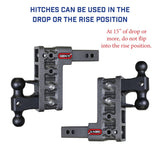 Gen-Y Mega-Duty 16K Hitch & Ball Mount / 15 Inch Drop / 2 Inch Shank / Pintle & Versa Ball (2 Inch & 2 5/16 Inch) + Stabilizer Kit for 10-16K Hitches - Speedway Trailers Guelph Cambridge Kitchener Ontario Canada